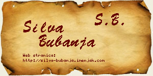 Silva Bubanja vizit kartica